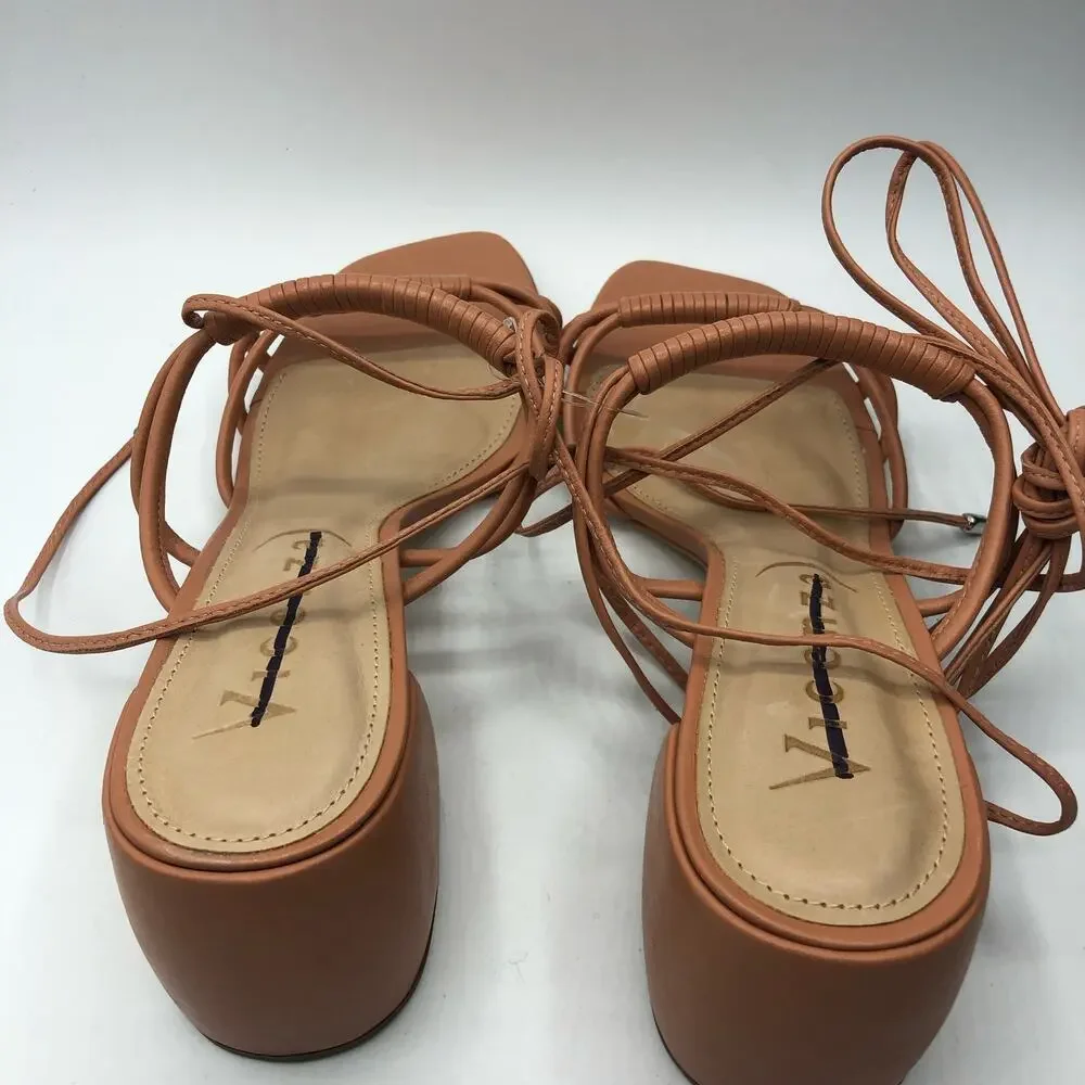 Free People X Vicenza Talons Love Struck Strappy Sandals Brown Size EU 38 / US 9